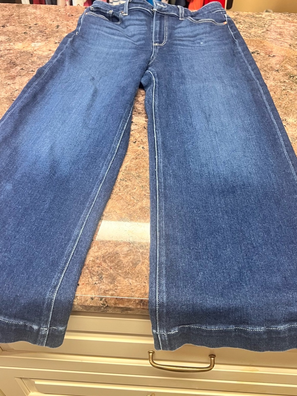 PAIGE Women's Dark Blue Flare Jeans
